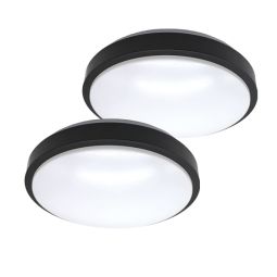 Ceiling Lamp LED 11" Black 2 pack " intagrated LED"