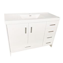 Vanité blanche 48"X20"X33"