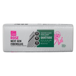 Quietzone Pink Acoustic Insulation For Steel Stud, 24"x48"x3-5/8" (192sq.ft)
