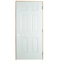 Porte à cabanon en acier 34" x 4-5/8", ouverture droite vers l'extérieur