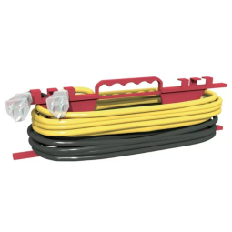 Ensemble duo de rallonges électrique 16/3 x (2 x 20') et support en bonus