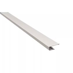 Aluminum J-Trim, White #431, 1-1/4"x10'