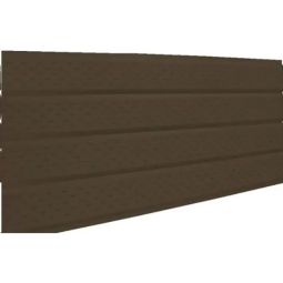 Soffite ventilé en aluminium 4 panneaux, brun commercial, 16" x 12'