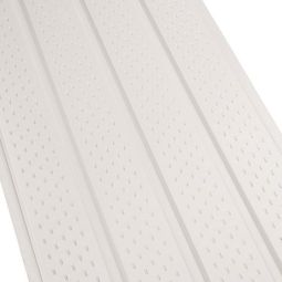 Soffite ventilé Deluxe en aluminium 4 panneaux, blanc, 16" x 12'