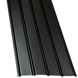 Soffite ventilé Deluxe en aluminium 4 panneaux, noir, 16" x 12'