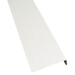 Fascia en aluminium, blanc, 6" x 9'10"