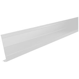 Fascia en aluminium, blanc pur, 8" x 9'10"