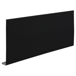 Fascia en aluminium, noir mat, 8" x 9'10"