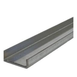 Canal en U galvanisé 18 ga - 1 1/2" x 1/2" x 12'