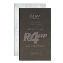 4-ft x 9-ft x 1-1/8 in R-4 Insulation Sheathing Black Fibreboard Wall Panel