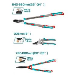 Total Tools Steel Compound By-Pass Lopper Set - 3-Piece