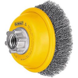 Brosse coupe, fils ondulés, 4 po dia x 1 1/8 po L.
