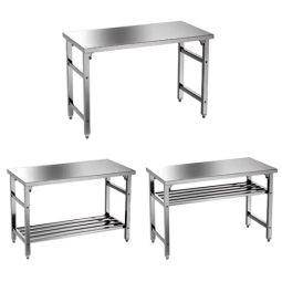 660 lb Stainless-Steel Folding Table