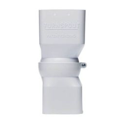 Raccord de descente pluviale 2 x 3 po TurnSpout orientable - blanc