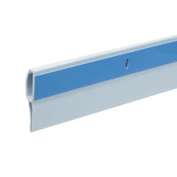 36'' Door Sweep Vinyl With Vinyl Screw Cover & Double Seal White