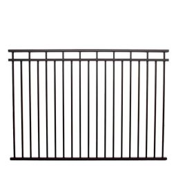 48x72" Black Aluminum Fence Panel