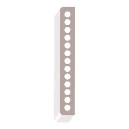 Plinthe en PVC 1/2" x 3-1/2" x 8'