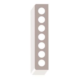 Plinthe en PVC 5/8" x 3" x 8'