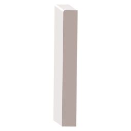 Primed MDF S4S E2E Baseboard 1/2" x 3-7/8" x 8'