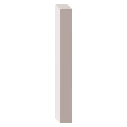 Primed MDF S4S E1E Baseboard 1/2" x 4-1/2" x 14'