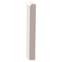 Primed Modern MDF Bevel Baseboard 1/2" x 4-1/2" x 8'