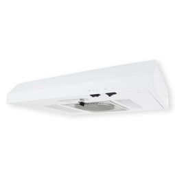 24" Convertible Range Hood, 180 CFM, LED Lights, 2-Speed Fan, white