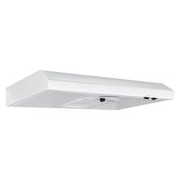 30-in Convertible White Under Cabinet Range Hood with Charcoal Filter