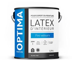Optima Eggshell Interior Latex Paint Pure White 3.78 L