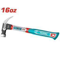 16oz Claw Hammer with Fiberglass Handle and Magnetic Nail Function