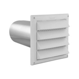 Évent d'entrée d'air, blanc, 6"