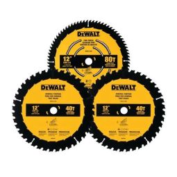 Ensemble de 3 lames de scie circulaire 12"