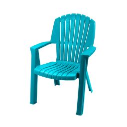 High-Back Stacking Chair - Teal