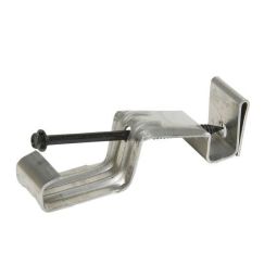 Attache dissimulée pour gouttière, argentée, en aluminium, 1 unité
