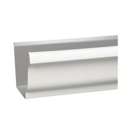 Gouttière haute résistance, blanche, en aluminium, 1 unité, 120 po L.