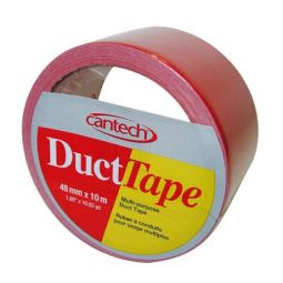 Ruban pour conduits 48 mm x 10 m, rouge