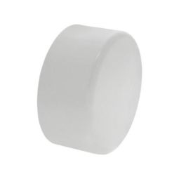 Bouchon uni en PVC, 4" femelle, BDS, blanc.
