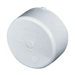 Bouchon uni en PVC, 3" femelle