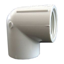 PVC SCH40 1/2 in. female thread x female thread 90° elbow.