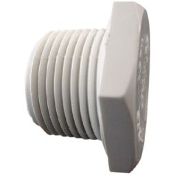 PVC SCH40 1/2 in. male thread plug.