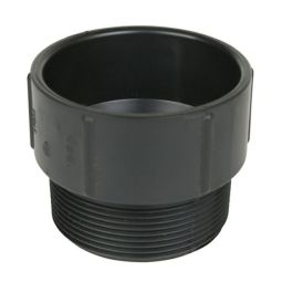 Adaptateur mâle ABS DWV. 3", FEM. X M. fileté, noir