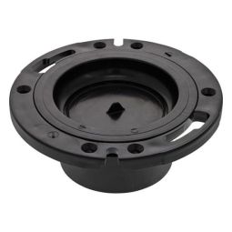 BS Adjustable Toilet Flange With Plug  4'' x 3''