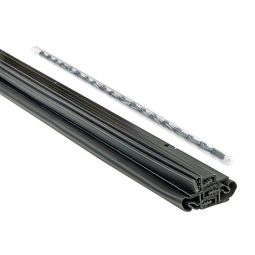 2X 81'' + 37'' Top & Sides Door Seal Magnetic Kit Black
