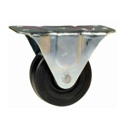 Caster Rigid 2" Rubber Black