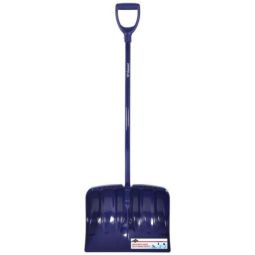 Pelle-grattoir en poly/aluminium, 55", bleu