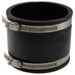Manchon flexible droit, 4" x 4" en PVC