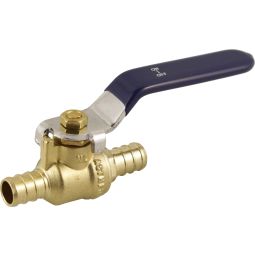 Ball Valve with Straight Handle - Forged Brass - 1/2"