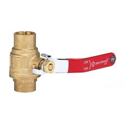 Ball Valve - Forged-Brass Solder Ends - 3/4"
