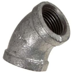Galvanized 45° Elbow 1/2''