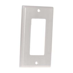 Large "Decorator" Single Wall Plate White