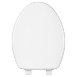Plastic Toilet Seat - Elongated - White
